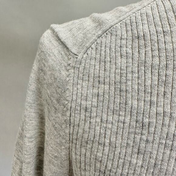 Banana Republic Gray Long Sleeve Ruffle Lightweight Shrug Cardigan Size Small - Picture 12 of 15